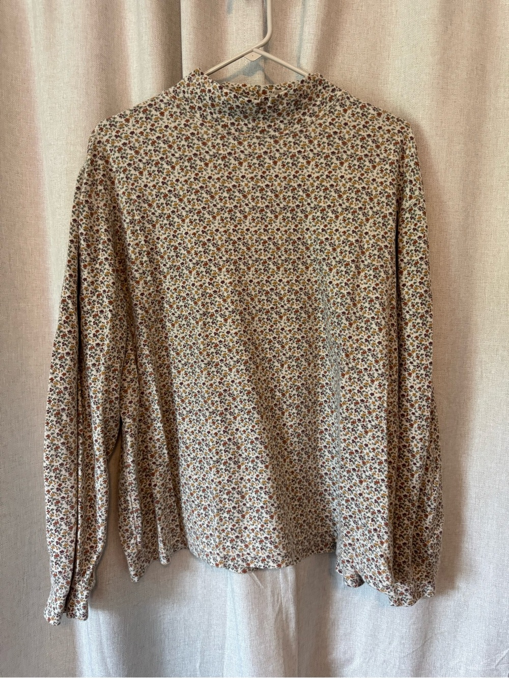 Floral Ditsy Mock Neck Top